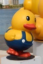 Duck rubber sculpture.